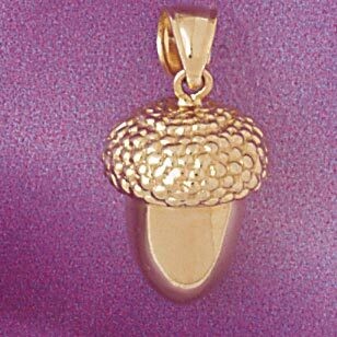 Dazzlers Jewelry Nut Pendant Necklace Charm Bracelet in Yellow, White or Rose Gold 6792, MPN: DZ-67…