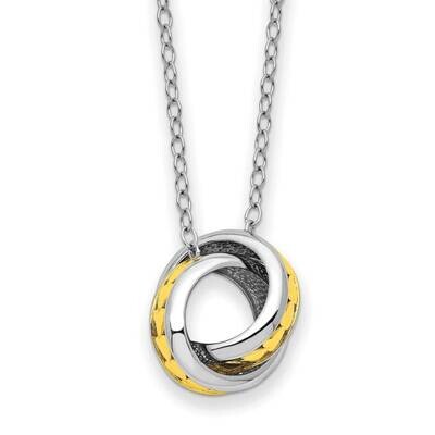 Sterling Silver Always Together 18 Inch Necklace Gold-tone QSX746, MPN: QSX746, 883957963327