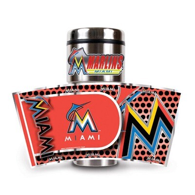 Marlins 360 Metallic Wrap 16oz Stainless Tumbler GC3802, MPN: GC3802, 89006338973
