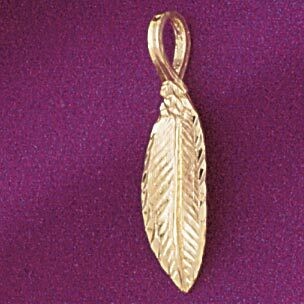 Dazzlers Jewelry Leaf Leaves Pendant Necklace Charm Bracelet in Yellow, White or Rose Gold 6777, MP…