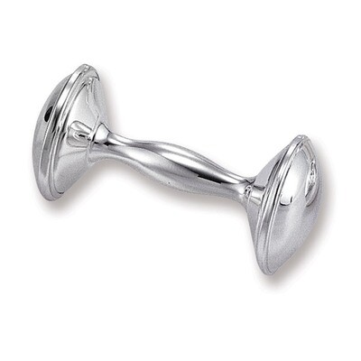 Silver-plated Dumbbell Rattle GL474, MPN: GL474, 15227808315