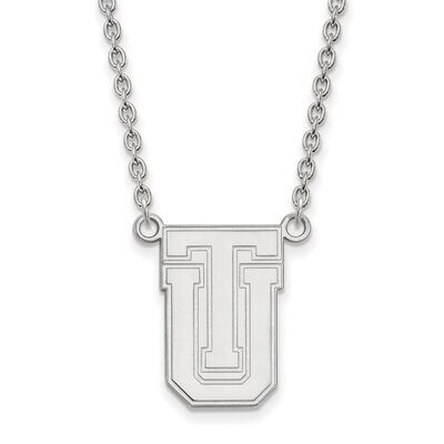 The University of Tulsa Large Pendant with Chain Necklace 14k White Gold 4W009UTL-18, MPN: 4W009UTL…