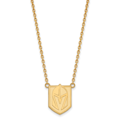 Vegas Golden Knights Large Pendant Necklace Gold-Plated on Sterling Silver GP008VGK-18, MPN: GP008V…