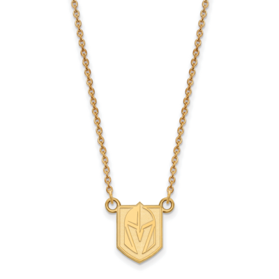 Vegas Golden Knights Small Pendant Necklace Gold-Plated on Sterling Silver GP007VGK-18, MPN: GP007V…