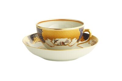 Mottahedeh Golden Butterfly Tea Cup &amp; Saucer M30, MPN: M30,