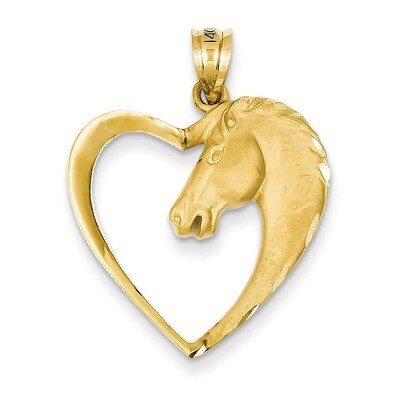 Horse Pendant 14k Gold C107, MPN: C107, 886774087177