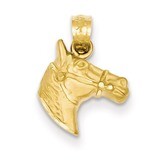 Horse Pendant 14k Gold Diamond-cut K3336, MPN: K3336, 886774072746