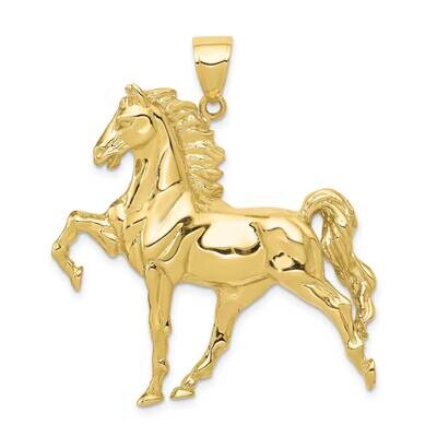 Solid Polished Open-Backed Horse Pendant 10k Gold 10C2410, MPN: 10C2410,