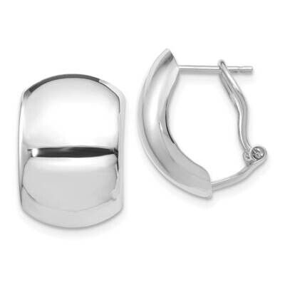 Omega Back Earrings 14k White Gold Polished TF1524, MPN: TF1524, 886774002866