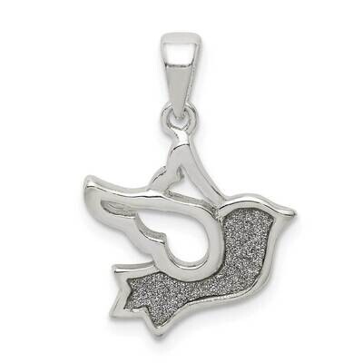 Glitter Infused Bird Pendant Sterling Silver QC9632, MPN: QC9632, 886774014715