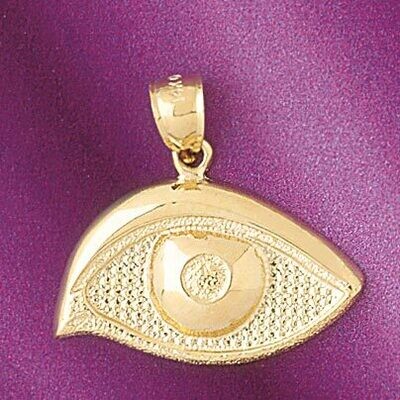 Dazzlers Jewelry Eye Pendant Necklace Charm Bracelet in Yellow, White or Rose Gold 6532, MPN: DZ-65…