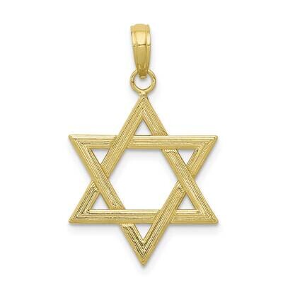 Star of David Pendant 10k Gold Polished 10D1696, MPN: 10D1696,