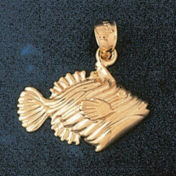 Dazzlers Jewelry Goldfish Pendant Necklace Charm Bracelet in Yellow, White or Rose Gold 684, MPN: D…