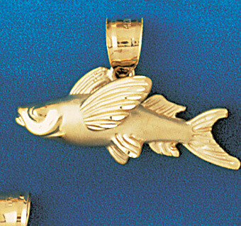 Dazzlers Jewelry Goldfish Pendant Necklace Charm Bracelet in Yellow, White or Rose Gold 787, MPN: D…