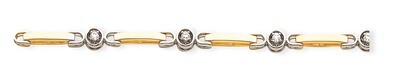 Diamond tennis bracelet 14k Two-Tone Gold X2017AA, MPN: X2017AA, 883957197326