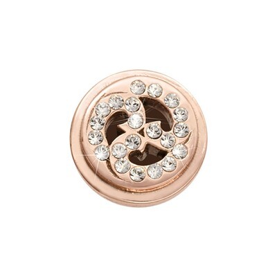 Nikki Lissoni Rose Gold-Plated Sparkling Curls Coin That Fits S Rings RC2017RG, MPN: RC2017RG, 8718…