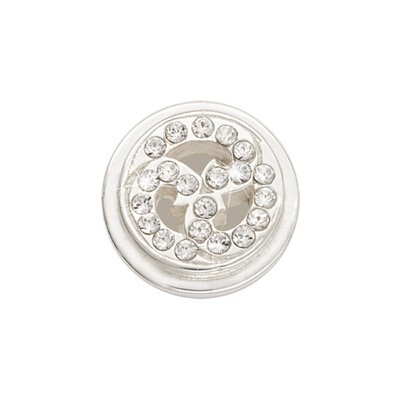 Nikki Lissoni Silver-Plated Sparkling Curls Coin That Fits S Rings RC2017S, MPN: RC2017S, 871881923…
