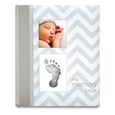 Grey Chevron Baby Book GM15710, MPN: GM15710, 698904351184