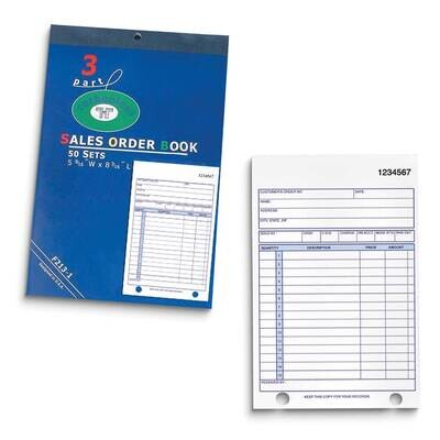 2 Part Carbonless Sales Order Book JT5429, MPN: JT5429, 790524844623