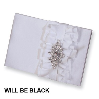 Black Isabella Guest (Holds 600 Signatures) Book GM3996