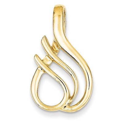 Fits up to 3mm Regular &amp; 6mm Fancy Reversible Fancy Omega Slide 14k Gold SL315, MPN: SL315, 8839574…