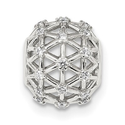 CZ Diamond Slide Pendant Sterling Silver QP4956, MPN: QP4956, 886774036557