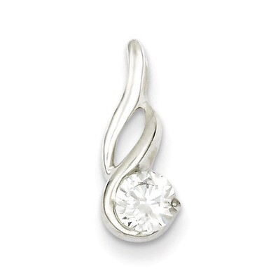 Pendant Slide Sterling Silver Diamond QP2731, MPN: QP2731, 883957568843
