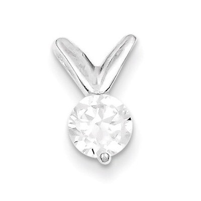 Pendant Slide Sterling Silver Diamond QP2651, MPN: QP2651, 883957537528