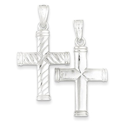 Reversible Cross Pendant Sterling Silver QC2893, MPN: QC2893, 883957907413