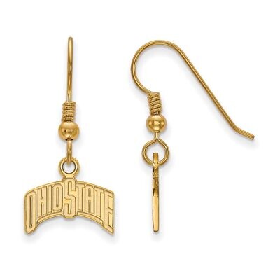 Ohio State University Small Dangle Earring Wire Gold-plated Silver GP071OSU, MPN: GP071OSU, 8867749…