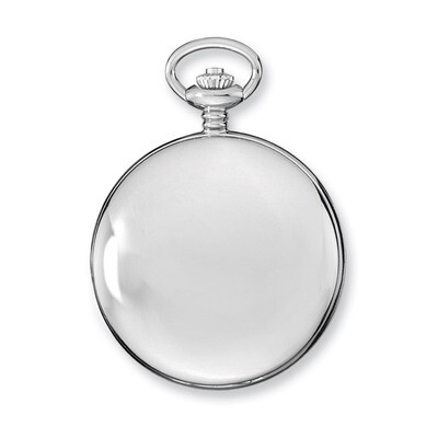 Charles Hubert Stainless Steel Skeleton Dial Pocket Watch XWA4345, MPN: XWA4345, 848870002140