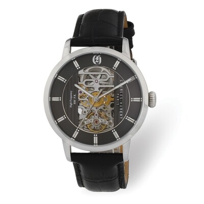 Charles Hubert Stainless Black Skeleton Dial Automatic Watch  XWA6023, MPN: XWA6023, 848870009316