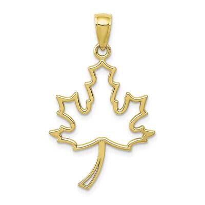 Maple Leaf Pendant 10k Gold 10D4375, MPN: 10D4375, 63721818750