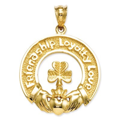 Claddagh Leaf Charm 14k Gold C1755, MPN: C1755, 883957856070