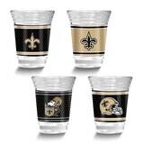 NFL New Orleans Saints 4-piece Shot Glass Set GM26125-SAI, MPN: GM26125-SAI, 737538033377