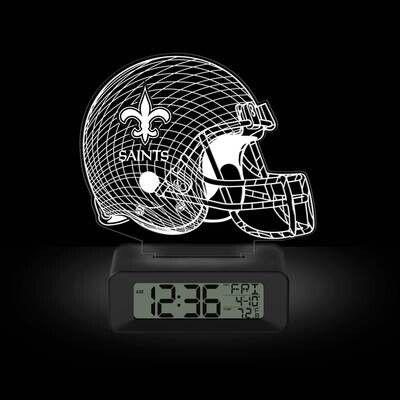Game Time New Orleans Saints LED 3D Illusion Alarm Clock GM25317-NO, MPN: GM25317-NO, 81006814113