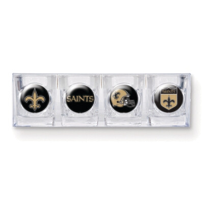 Saints 4-piece Shot Glass Set GC3525, MPN: GC3525, 737538257520