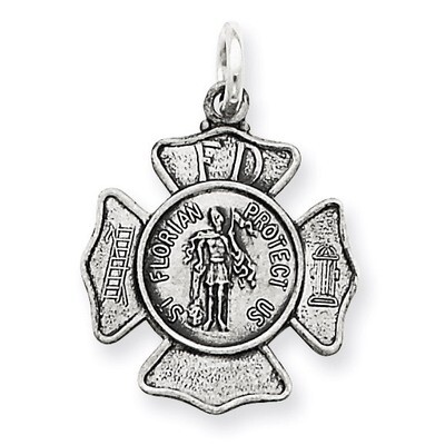 Saint Florian Badge Medal Sterling Silver QC3590, MPN: QC3590, 191101181870