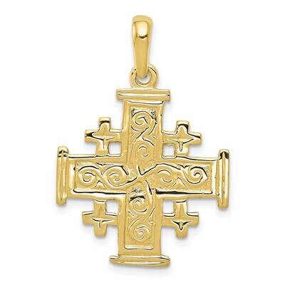 Jerusalem Cross Pendant 10k Gold 10K1232, MPN: 10K1232,
