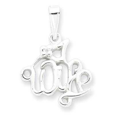 #1 Wife Pendant Sterling Silver QC3741
