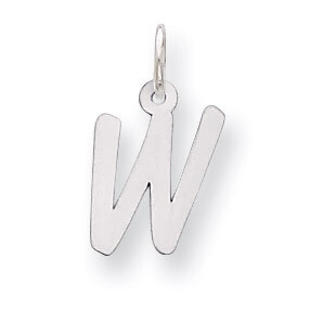 Initial W Charm Sterling Silver QC5092W, MPN: QC5092W, 883957397771