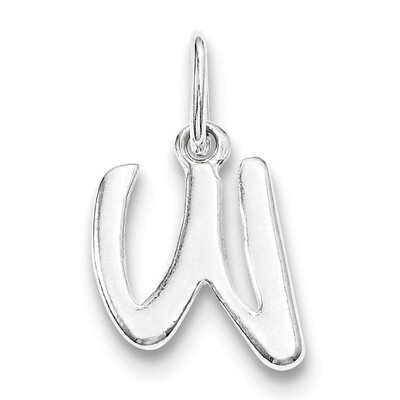 Initial W Pendant Sterling Silver QC6511W, MPN: QC6511W, 883957916392