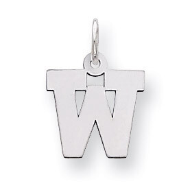 Block Initial W Charm Sterling Silver QC5093W, MPN: QC5093W, 883957128474