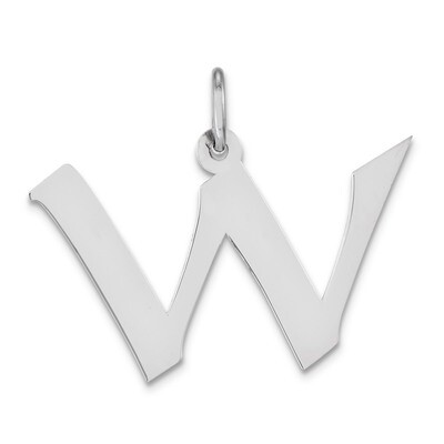 Artisan Block Initial W Charm Sterling Silver QC5089W, MPN: QC5089W, 886774962153