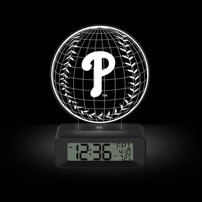 Game Time Philadelphia Phillies LED 3D Illusion Alarm Clock GM25316-PHI, MPN: GM25316-PHI, 81006814…