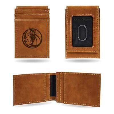 NBA Dallas Mavericks Brown Faux Leather Front Pocket Wallet GC7451, MPN: GC7451, 767345895042