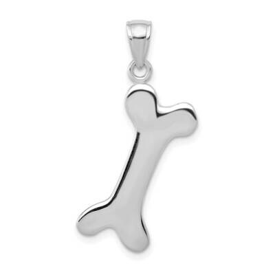 3-D Dog Bone Pendant 10k White Gold 10C2361W, MPN: 10C2361W,