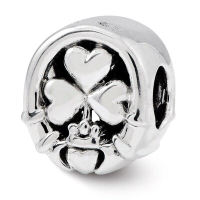 Three Leaf Clover Bead - Sterling Silver QRS2453, MPN: QRS2453, 886774991634