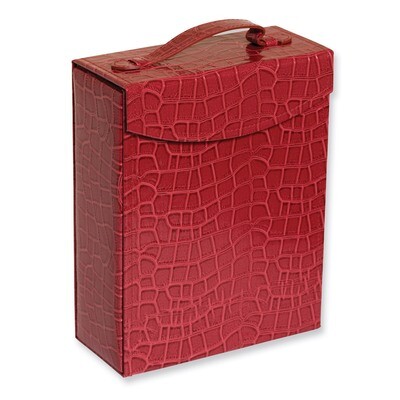 Red Crocodile PVC Jewelry Case GP9539