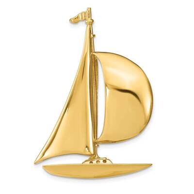 Sailboat Slide 14k Gold K8095, MPN: K8095, 63721806115